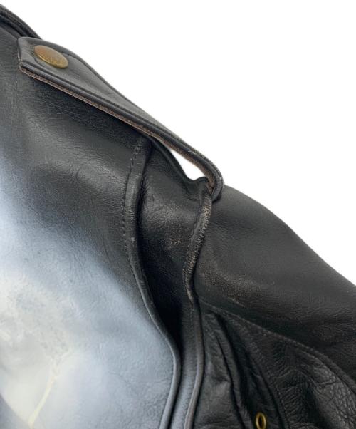 ROEBLING LEATHER CO.（ローブリングレザー）ROEBLING LEATHER CO. (ローブリングレザー) ダブルライダースジャケット ブラック サイズ:36の古着・服飾アイテム