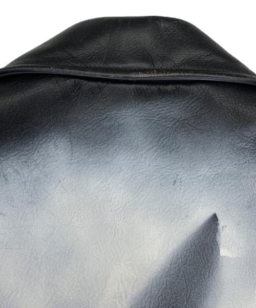 ROEBLING LEATHER CO.（ローブリングレザー）ROEBLING LEATHER CO. (ローブリングレザー) ダブルライダースジャケット ブラック サイズ:36の古着・服飾アイテム