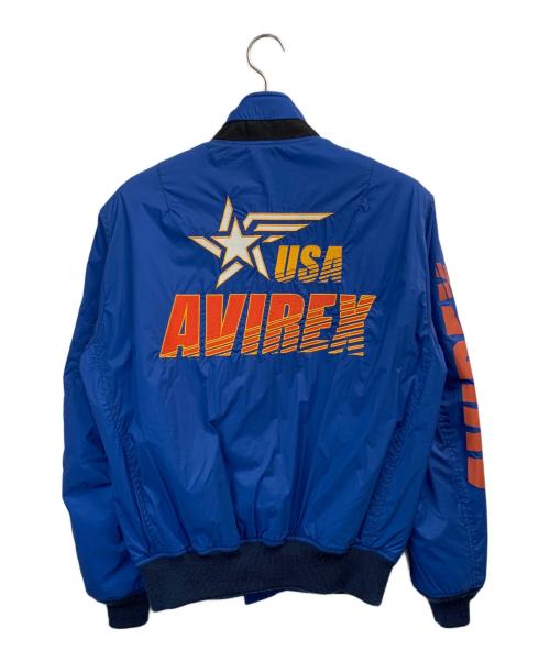 AVIREX（アヴィレックス）AVIREX (アヴィレックス) ナイロンジャケット ブルー サイズ:Lの古着・服飾アイテム