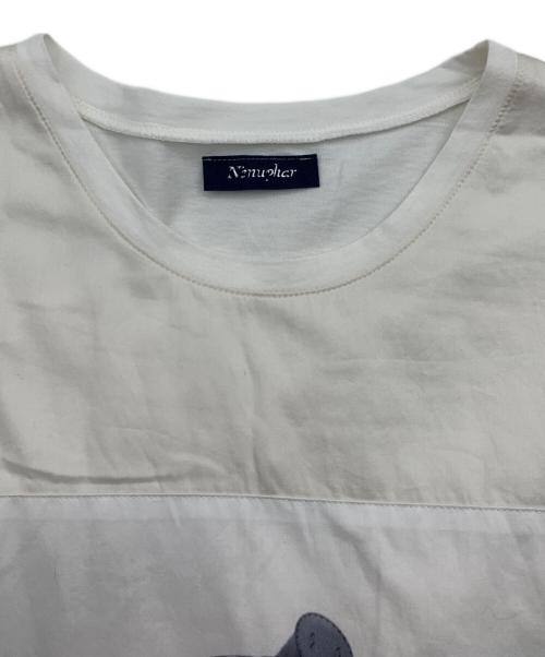 N'enuphar（ネニュファール）N'enuphar (ネニュファール) プリントTシャツ 「虚構」 ホワイト サイズ:記載なしの古着・服飾アイテム