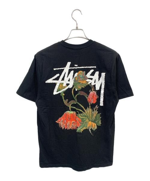 stussy（ステューシー）stussy (ステューシー) WITHERED FLOWER TEE ブラック サイズ:Mの古着・服飾アイテム