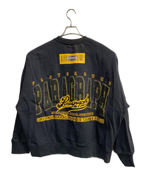 paragraph（パラグラフ）paragraph (パラグラフ) バーコードプリントスウェット グレー サイズ:記載無しの古着・服飾アイテム