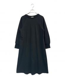 CRESTBRIDGE（クレストブリッジ）の古着「バックチェック切替ラグランポンチワンピース」｜ブラック