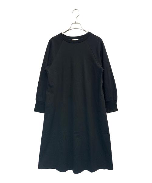 CRESTBRIDGE（クレストブリッジ）CRESTBRIDGE (クレストブリッジ) バックチェック切替ラグランポンチワンピース ブラック サイズ:Mの古着・服飾アイテム