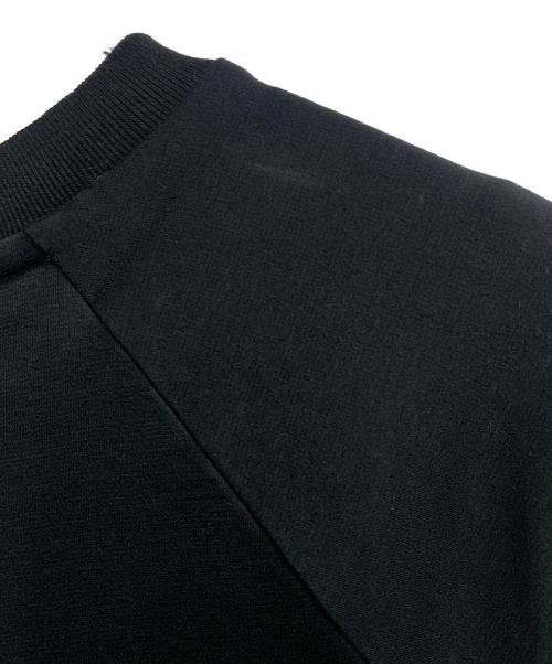 CRESTBRIDGE（クレストブリッジ）CRESTBRIDGE (クレストブリッジ) バックチェック切替ラグランポンチワンピース ブラック サイズ:Mの古着・服飾アイテム