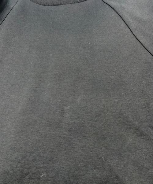 CRESTBRIDGE（クレストブリッジ）CRESTBRIDGE (クレストブリッジ) バックチェック切替ラグランポンチワンピース ブラック サイズ:Mの古着・服飾アイテム