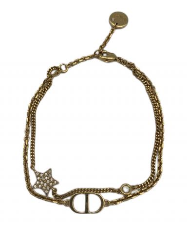 Dior ディオール ブレスレットゴールド 二連 正規品 中古・古着通販】Dior (ディオール) ダブルブレスレット ゴールド
