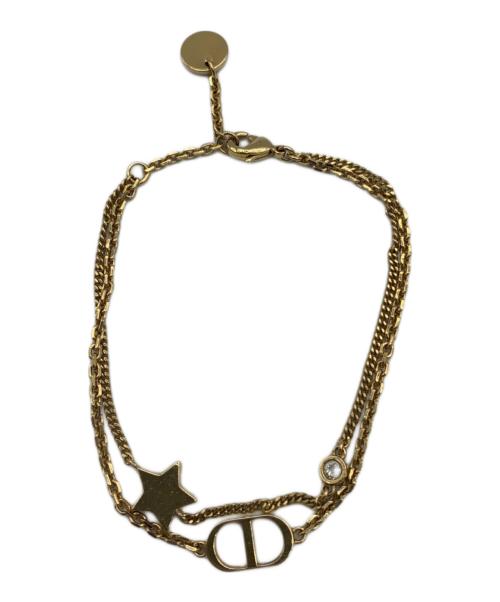 Dior（ディオール）Dior (ディオール) ダブルブレスレット ゴールドメッキの古着・服飾アイテム