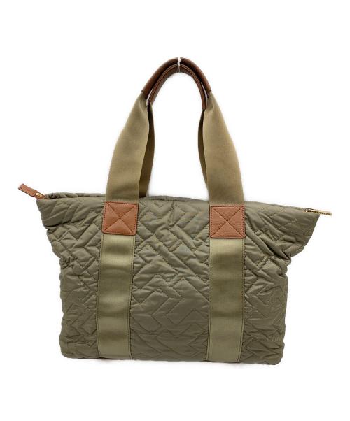 TORY BURCH（トリーバーチ）TORY BURCH (トリーバーチ) キルティングトートバッグ カーキの古着・服飾アイテム