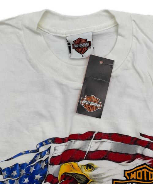 HARLEY-DAVIDSON（ハーレーダビッドソン）HARLEY-DAVIDSON (ハーレーダビッドソン) HOLOUBEK (ホロウベック) 00’sプリントTシャツ ホワイト サイズ:Lの古着・服飾アイテム