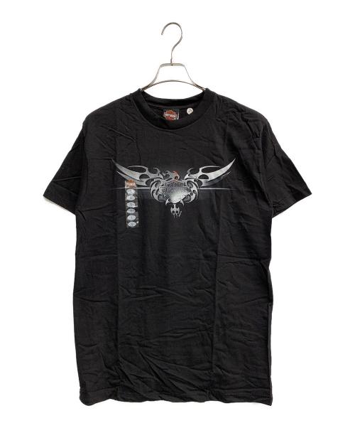 HARLEY-DAVIDSON（ハーレーダビッドソン）HARLEY-DAVIDSON (ハーレーダビッドソン) HOLOUBEK (ホロウベック) 00'sプリントTシャツ ブラック サイズ:Lの古着・服飾アイテム