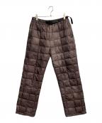GRAMICCI×TAION×BEAMSグラミチ×タイオン×ビームス）の古着「ダウンパンツ」｜ブラウン