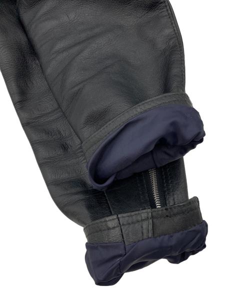 KADOYA（カドヤ）KADOYA (カドヤ) レザーライダースジャケット ブラック サイズ:Lの古着・服飾アイテム