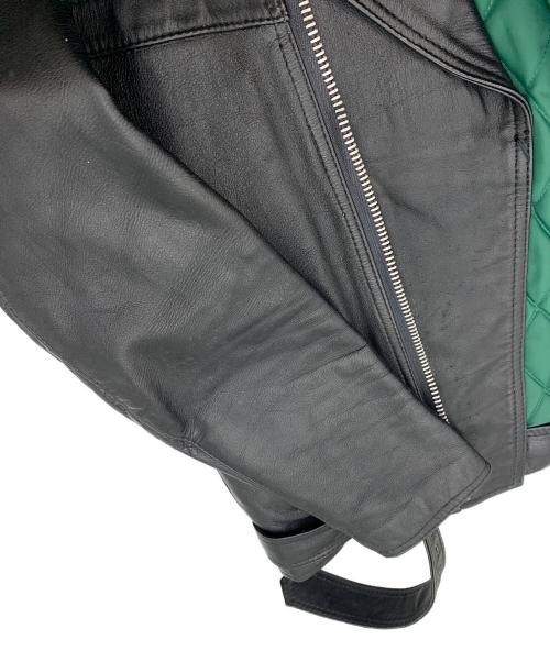 KADOYA（カドヤ）KADOYA (カドヤ) レザーライダースジャケット ブラック サイズ:Lの古着・服飾アイテム
