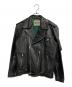KADOYA（カドヤ）の古着「レザーライダースジャケット」｜ブラック