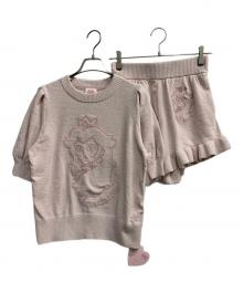 gelato pique（ジェラートピケ）の古着「ピーチコレクション プルオーバー&ショートパンツセット」｜ピンク