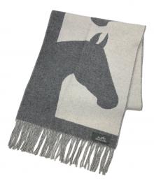 HERMES（エルメス）の古着「マフラー カシミヤ」｜グレー