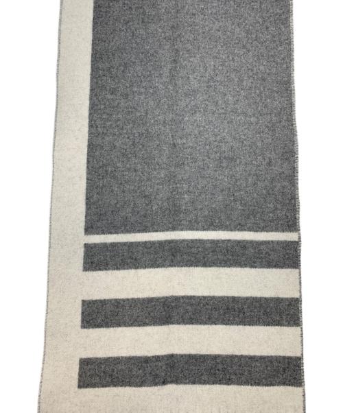 HERMES（エルメス）HERMES (エルメス) マフラー カシミヤ グレーの古着・服飾アイテム