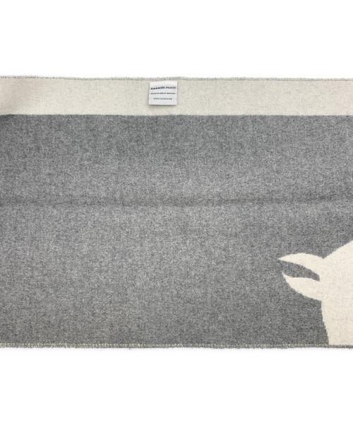 HERMES（エルメス）HERMES (エルメス) マフラー カシミヤ グレーの古着・服飾アイテム