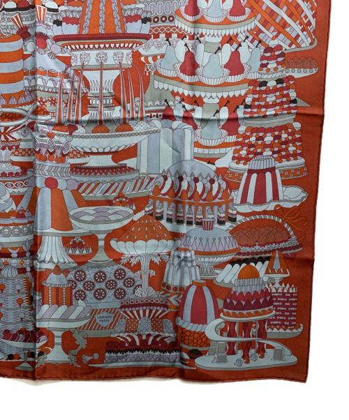 HERMES（エルメス）HERMES (エルメス) シルクスカーフ バーガンディーの古着・服飾アイテム