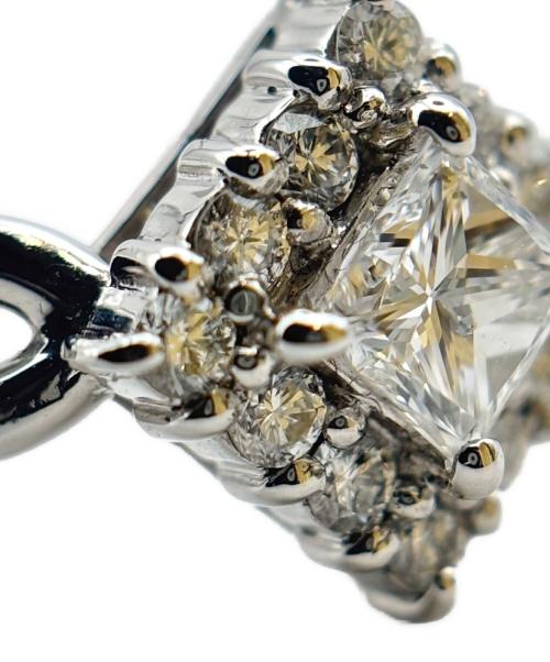 prefito（プレフィート）prefito (プレフィート) Platinum Square Diamond Ring プラチナスクエアダイヤリング サイズ:11号の古着・服飾アイテム