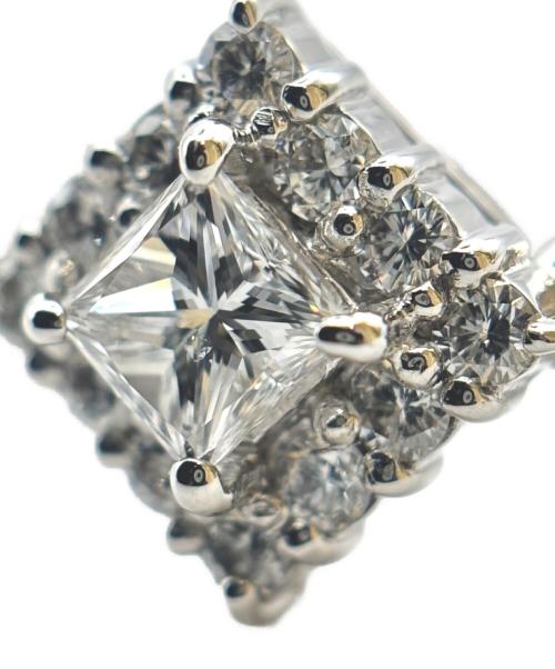 prefito（プレフィート）prefito (プレフィート) Platinum Square Diamond Ring プラチナスクエアダイヤリング サイズ:11号の古着・服飾アイテム