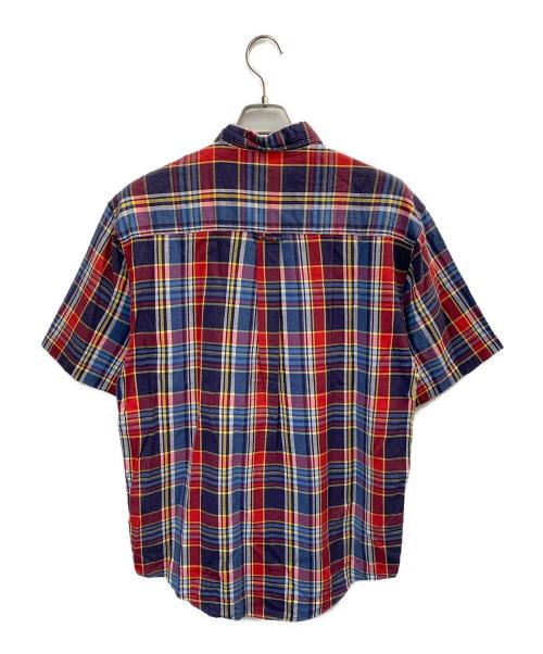 Eddie Bauer（エディーバウアー）Eddie Bauer (エディーバウアー) 90'sボタンダウンシャツ レッド×ブルー サイズ:Sの古着・服飾アイテム