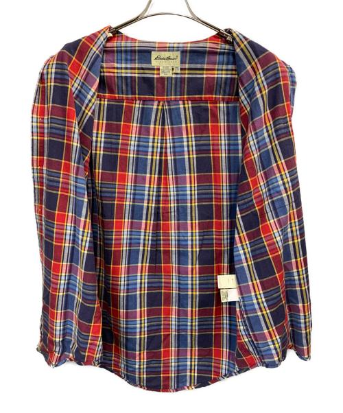 Eddie Bauer（エディーバウアー）Eddie Bauer (エディーバウアー) 90'sボタンダウンシャツ レッド×ブルー サイズ:Sの古着・服飾アイテム