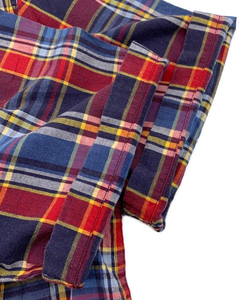 Eddie Bauer（エディーバウアー）Eddie Bauer (エディーバウアー) 90'sボタンダウンシャツ レッド×ブルー サイズ:Sの古着・服飾アイテム
