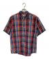 Eddie Bauer（エディーバウアー）の古着「90'sボタンダウンシャツ」｜レッド×ブルー
