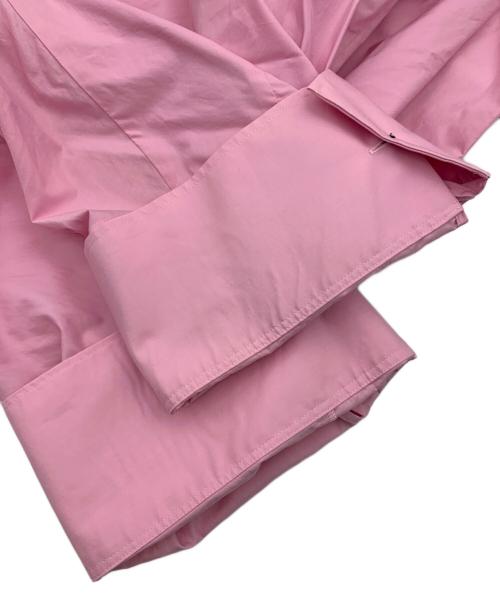 ENFOLD（エンフォルド）ENFOLD (エンフォルド) 5分袖ビッグシャツ ピンク サイズ:38の古着・服飾アイテム