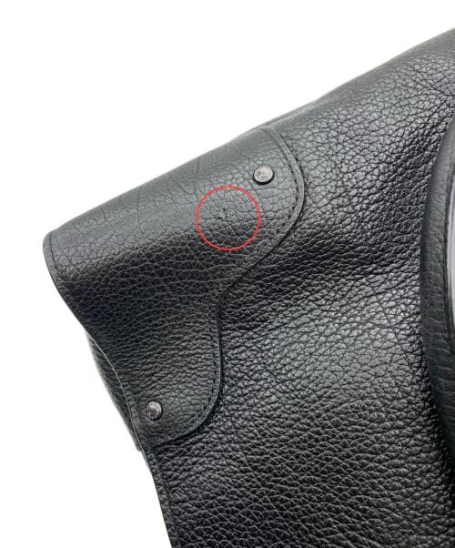 COACH（コーチ）COACH (コーチ) グレインレザーウィズスーベニア バッグ ブラックの古着・服飾アイテム