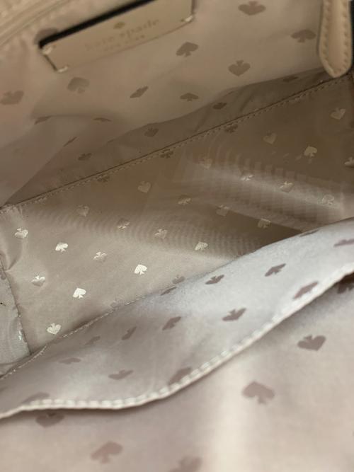 Kate Spade（ケイトスペード）Kate Spade (ケイトスペード) ステイシー カラーブロック ラージ サッチェル ベージュ×ブラックの古着・服飾アイテム
