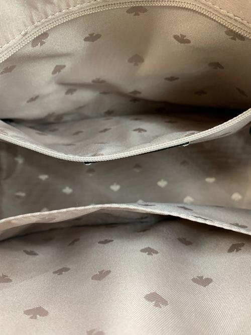 Kate Spade（ケイトスペード）Kate Spade (ケイトスペード) ステイシー カラーブロック ラージ サッチェル ベージュ×ブラックの古着・服飾アイテム