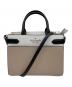 Kate Spade（ケイトスペード）の古着「ステイシー カラーブロック ラージ サッチェル」｜ベージュ×ブラック