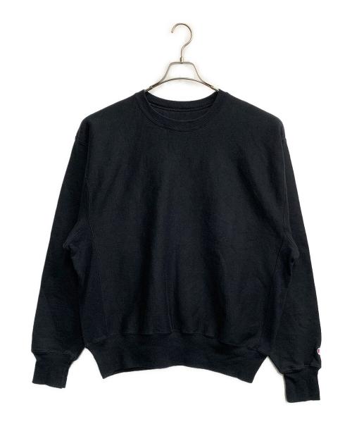 Champion Premium Reverse Weave（チャンピオン プレミアム リバースウィーブ）Champion Premium Reverse Weave (チャンピオン プレミアム リバースウィーブ) クルーネックスウェット ブラック サイズ:Lの古着・服飾アイテム