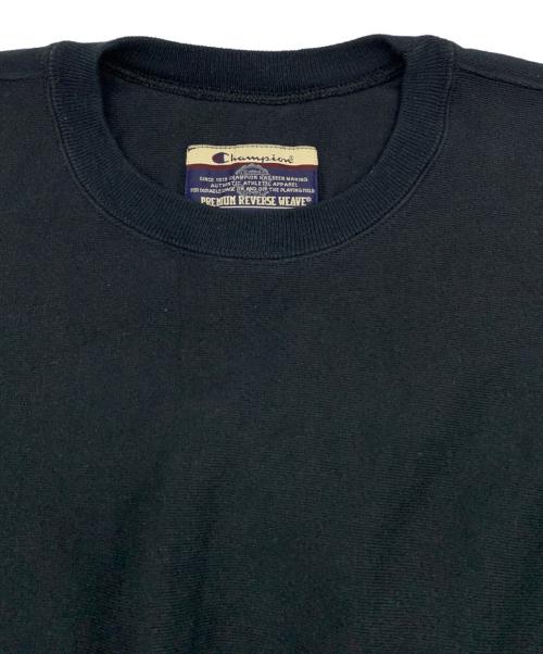 Champion Premium Reverse Weave（チャンピオン プレミアム リバースウィーブ）Champion Premium Reverse Weave (チャンピオン プレミアム リバースウィーブ) クルーネックスウェット ブラック サイズ:Lの古着・服飾アイテム