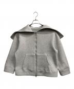 BEAUTY&YOUTHビューティーアンドユース）の古着「フロントジップ フーディーパーカー」｜ライトグレー