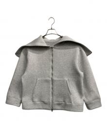 BEAUTY&YOUTH（ビューティーアンドユース）の古着「フロントジップ フーディーパーカー」｜ライトグレー