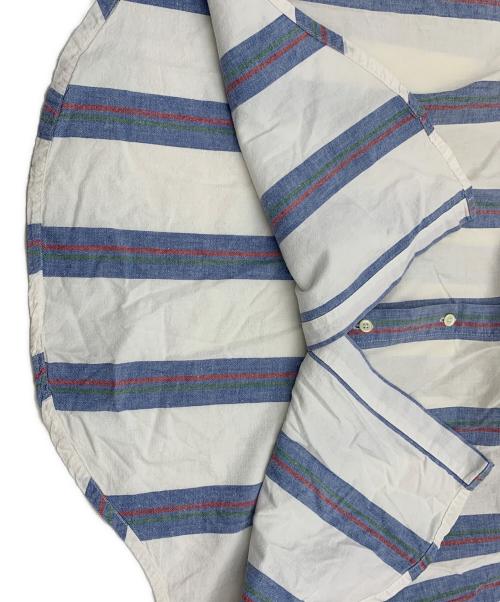 Eddie Bauer（エディーバウアー）Eddie Bauer (エディーバウアー) ヴィンテージシャツ ホワイト×ブルー サイズ:XLの古着・服飾アイテム