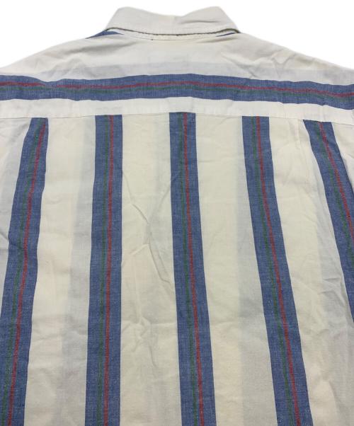 Eddie Bauer（エディーバウアー）Eddie Bauer (エディーバウアー) ヴィンテージシャツ ホワイト×ブルー サイズ:XLの古着・服飾アイテム