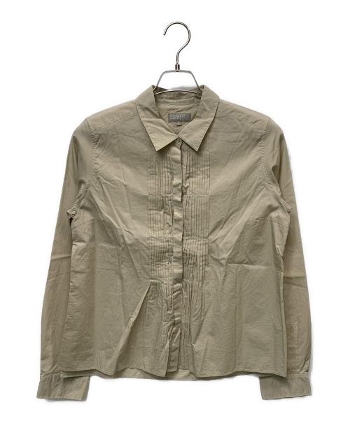 MARGARET HOWELL（マーガレットハウエル）MARGARET HOWELL (マーガレットハウエル) ピンタックシャツ ベージュ サイズ:3の古着・服飾アイテム