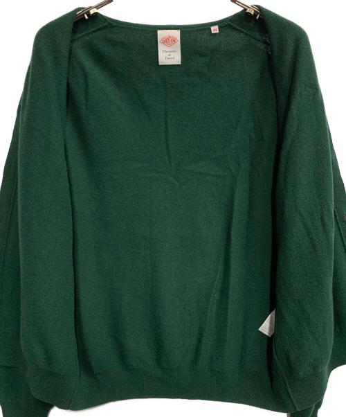 DANTON（ダントン）DANTON (ダントン) ラムウールVネックニットカーディガン グリーン サイズ:44の古着・服飾アイテム