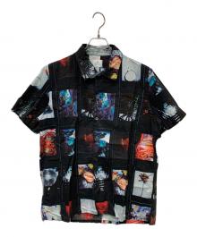 PS Paul Smith（ＰＳポールスミス）の古着「ブロッキンググラフィック プリントシャツ」｜ブラック