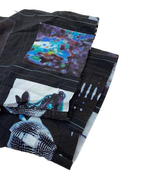 PS Paul Smith（ＰＳポールスミス）PS Paul Smith (ＰＳポールスミス) ブロッキンググラフィック プリントシャツ ブラック サイズ:Lの古着・服飾アイテム