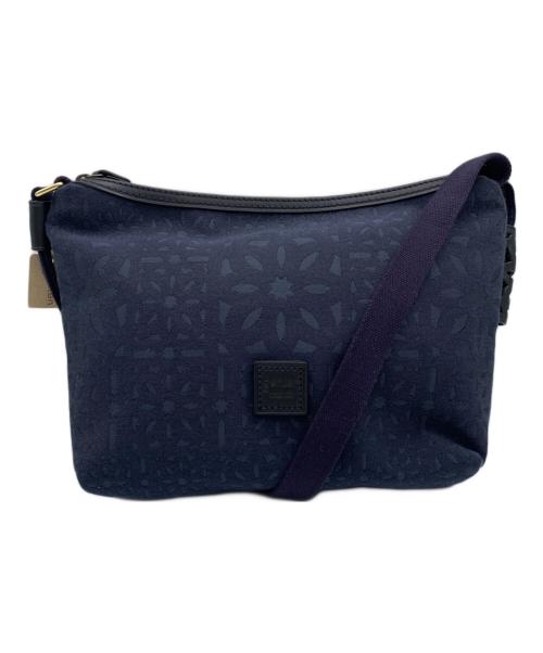 genten（ゲンテン）genten (ゲンテン) トワル カットワーク ショルダーバッグ ネイビーの古着・服飾アイテム