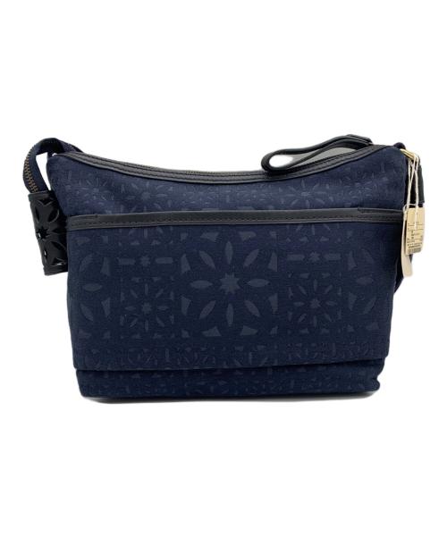 genten（ゲンテン）genten (ゲンテン) トワル カットワーク ショルダーバッグ ネイビーの古着・服飾アイテム
