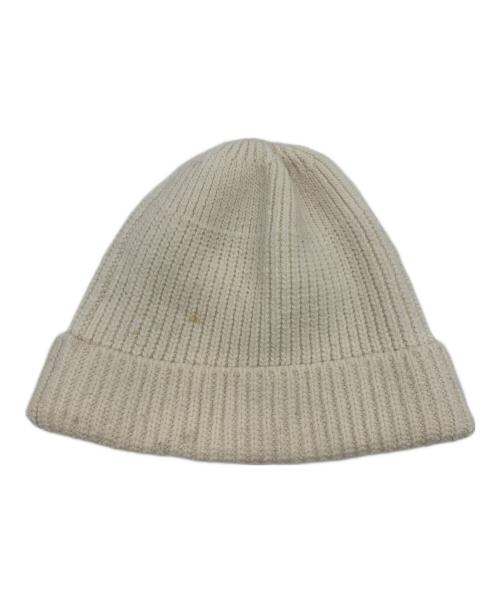 PRADA（プラダ）PRADA (プラダ) ウール&カシミヤ ビーニー ホワイト サイズ:Ｍの古着・服飾アイテム