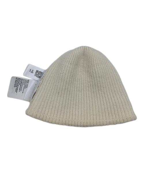 PRADA（プラダ）PRADA (プラダ) ウール&カシミヤ ビーニー ホワイト サイズ:Ｍの古着・服飾アイテム