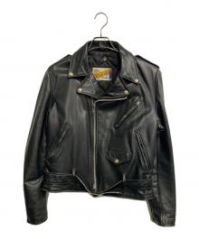 Schott（ショット）の古着「レザーライダースジャケット」｜ブラック